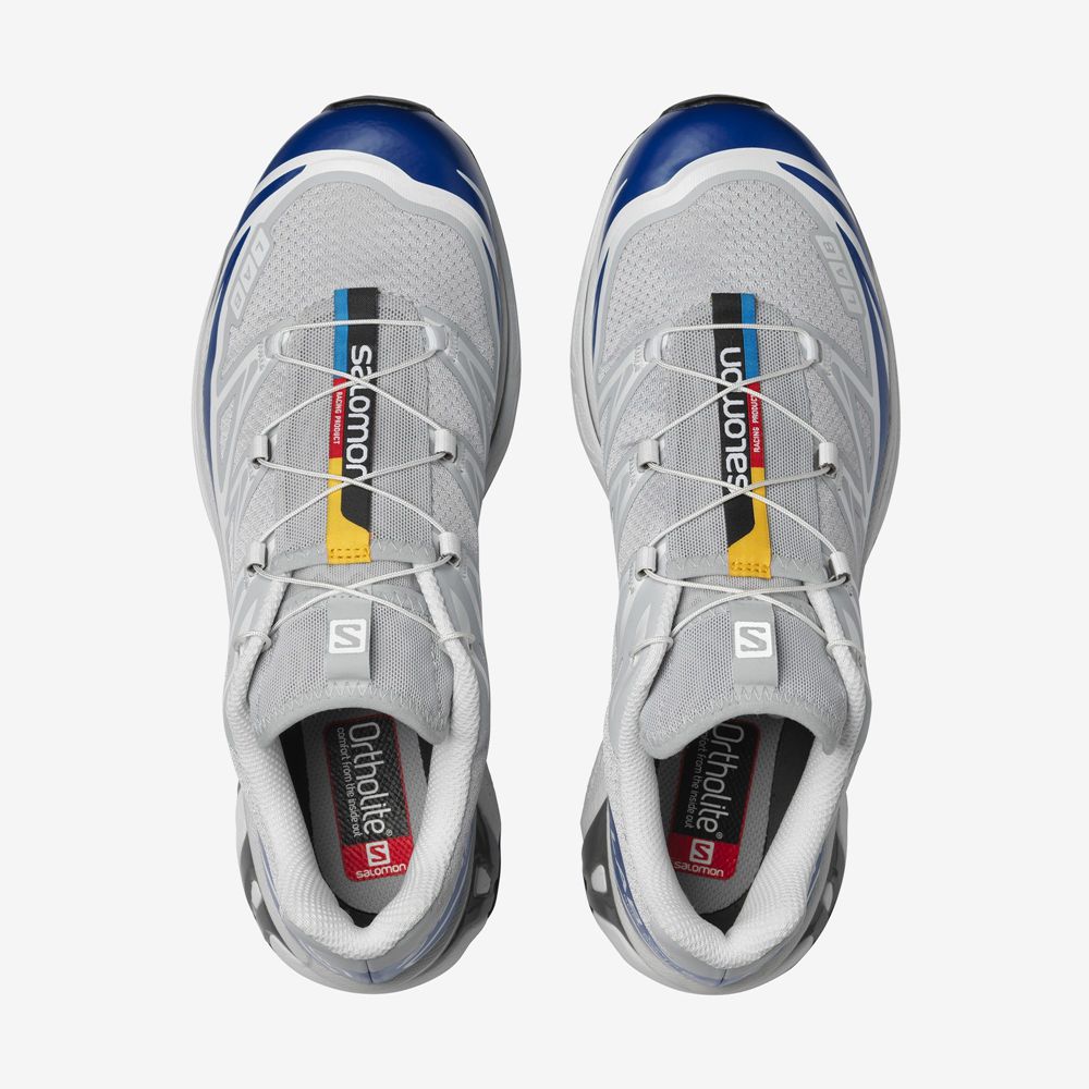 Men's Salomon XT-6 Sneakers Blue / White | FMKCIT-832