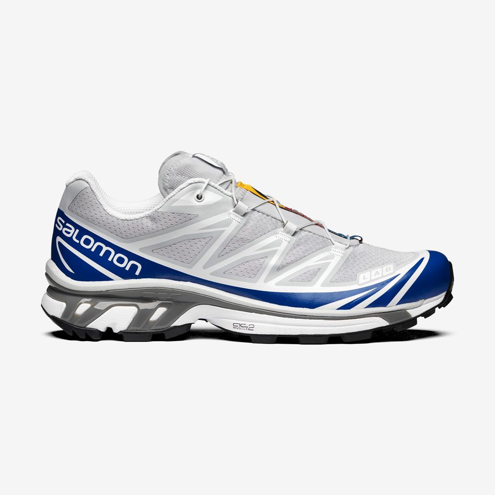 Men\'s Salomon XT-6 Sneakers Blue / White | FMKCIT-832