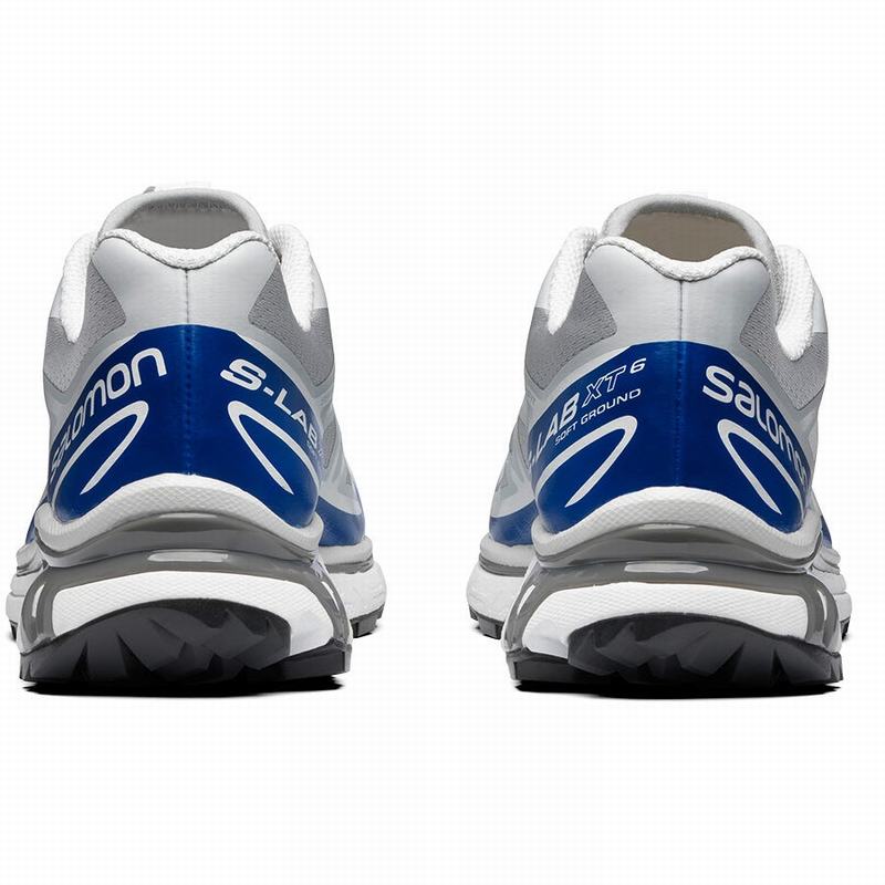Men's Salomon XT-6 Trail Running Shoes Blue / White | CILVPK-501