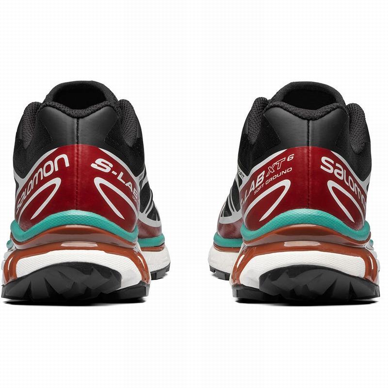 Men's Salomon XT-6 Trail Running Shoes Black / Red | VRFJTU-896