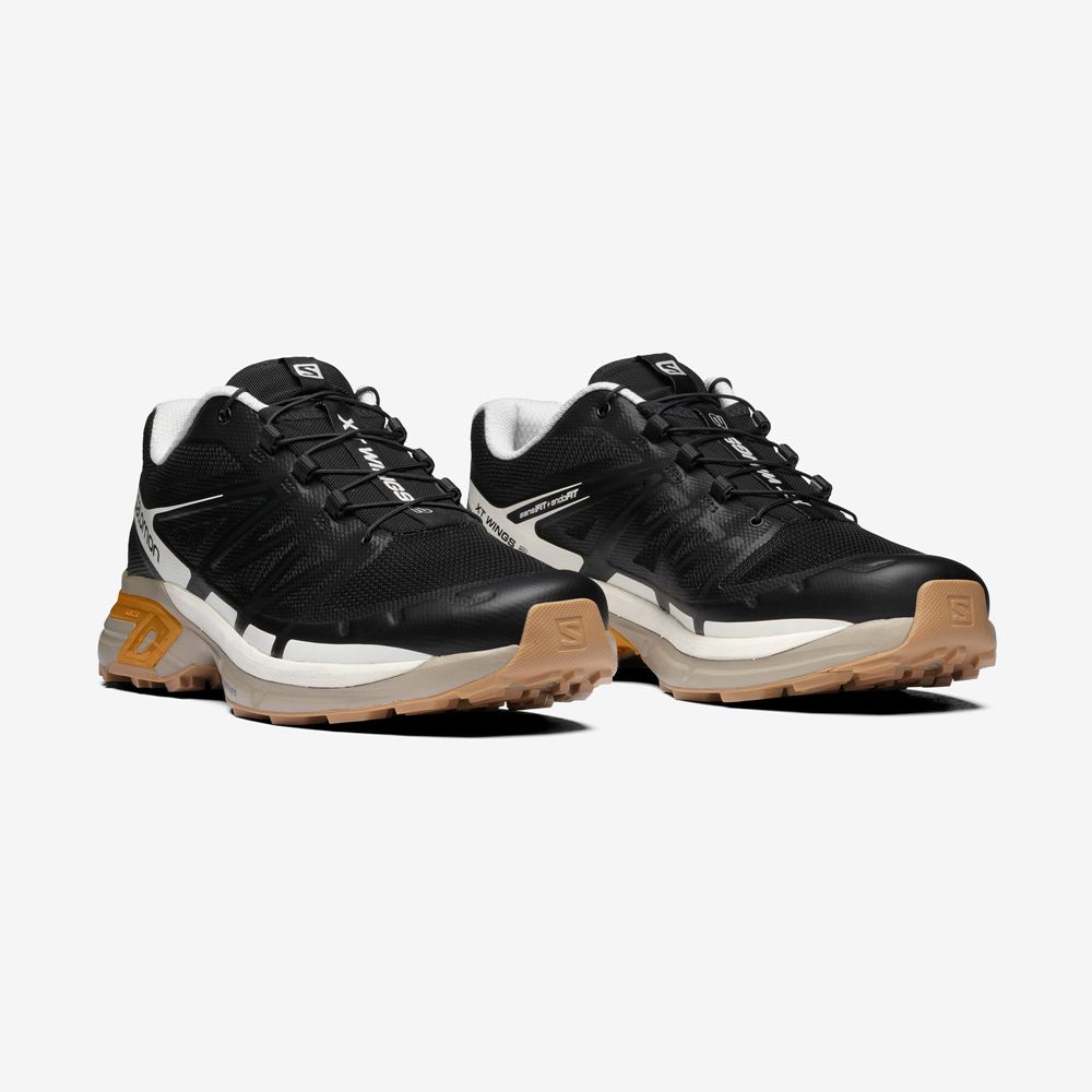 Men's Salomon XT-WINGS 2 Sneakers Black / Gold | FDUNGW-912