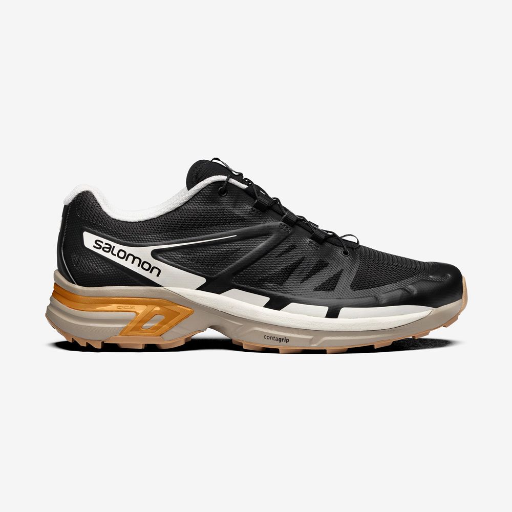 Men\'s Salomon XT-WINGS 2 Sneakers Black / Gold | FDUNGW-912