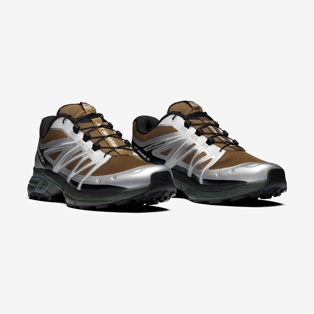 Men's Salomon XT-WINGS 2 Sneakers Silver | UJXCOP-013