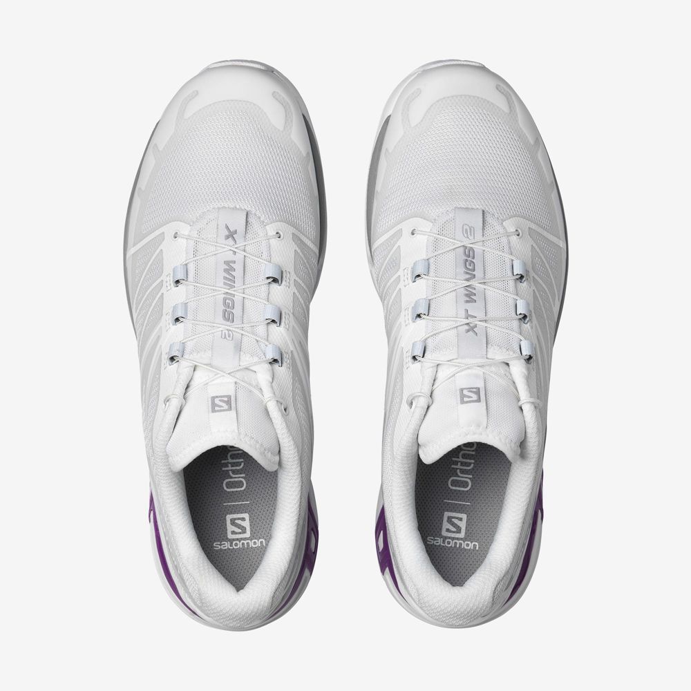 Men's Salomon XT-WINGS 2 Sneakers White / Purple | UCLHBO-103