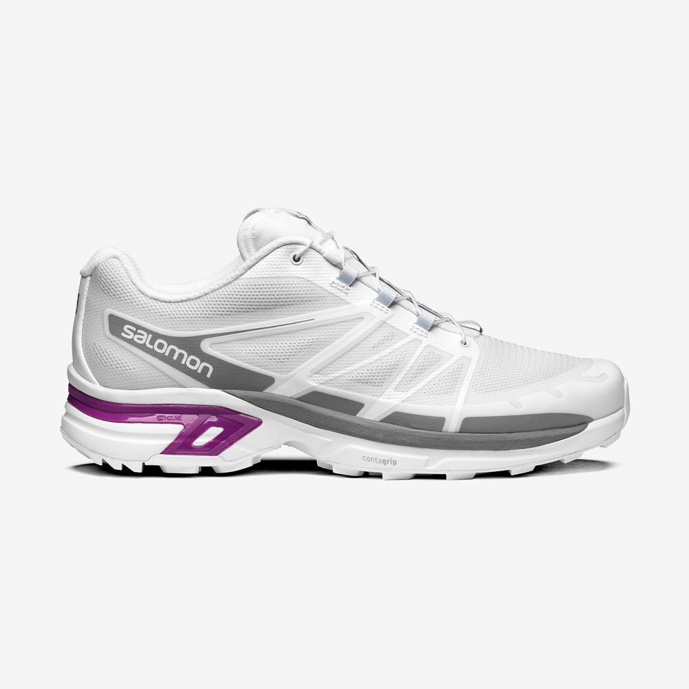 Men\'s Salomon XT-WINGS 2 Sneakers White / Purple | UCLHBO-103