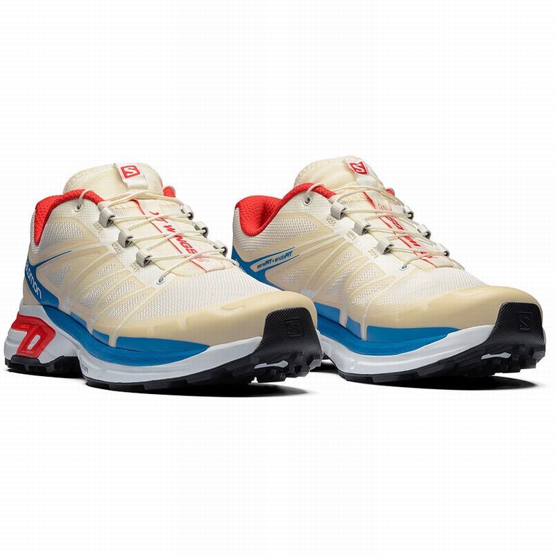 Men's Salomon XT-WINGS 2 Trail Running Shoes Beige / Red | OPEDJZ-145