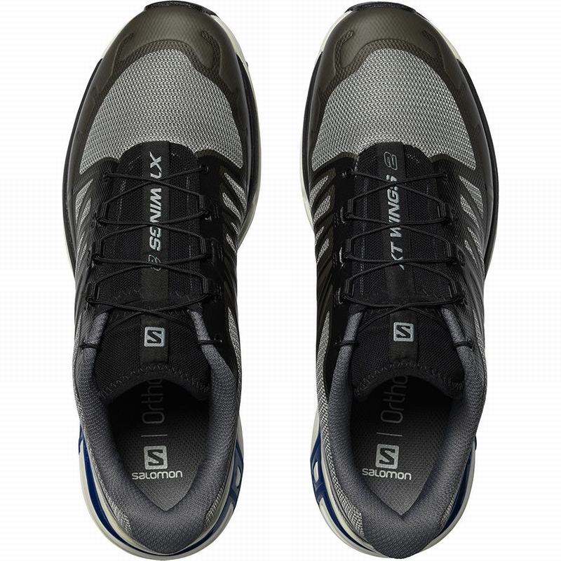Men's Salomon XT-WINGS 2 Trail Running Shoes Grey / Black | RHUBNS-780