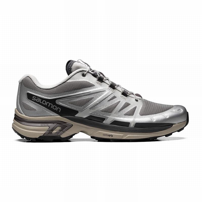 Men\'s Salomon XT-WINGS 2 Trail Running Shoes Silver / Grey | UIMSYR-861