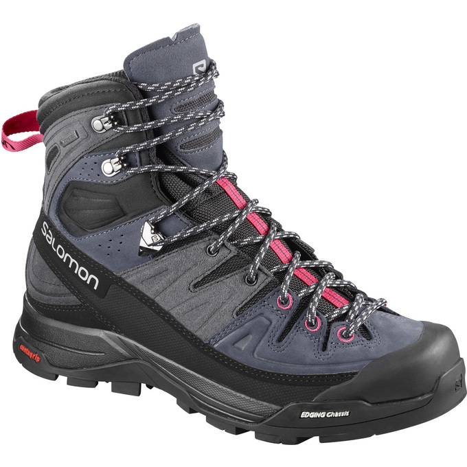 Men\'s Salomon X ALP HIGH LTR GTX W Hiking Boots Grey / Black | BYSWHA-403
