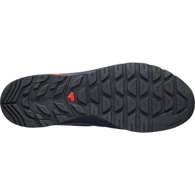 Men's Salomon X ALP SPRY GTX W Hiking Boots Black / Coral | JQEYFU-407