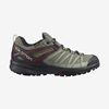 Men's Salomon X CREST GORE-TEX Hiking Shoes Olive Green | QEJDIL-591