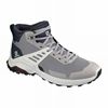 Men's Salomon X RAISE GORE-TEX Hiking Shoes Grey / Blue | HQJZIG-652
