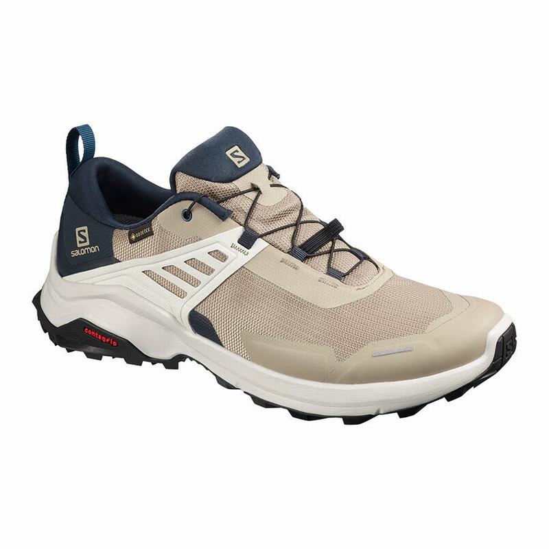 Men\'s Salomon X RAISE GORE-TEX Hiking Shoes Navy / Navy | ZOTKMF-621