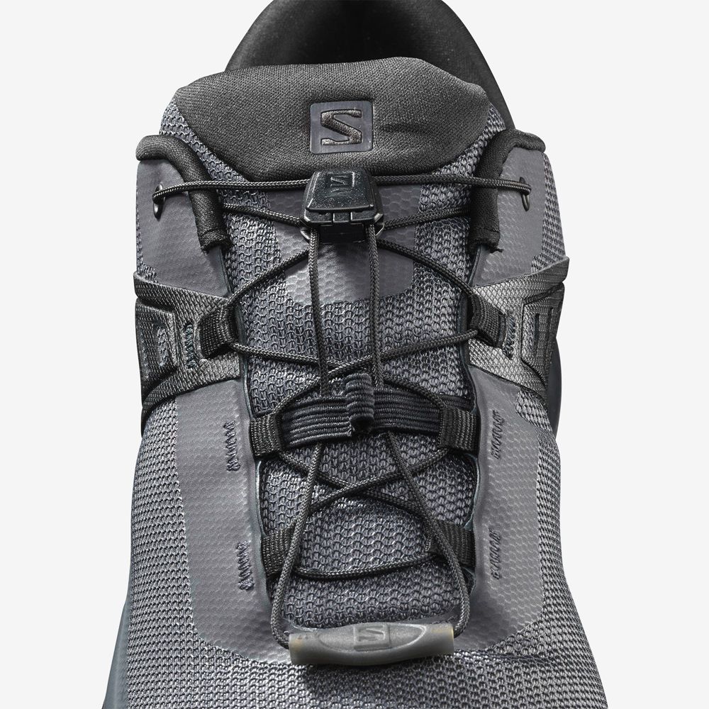 Men's Salomon X RAISE Hiking Shoes Black | WATXEP-183