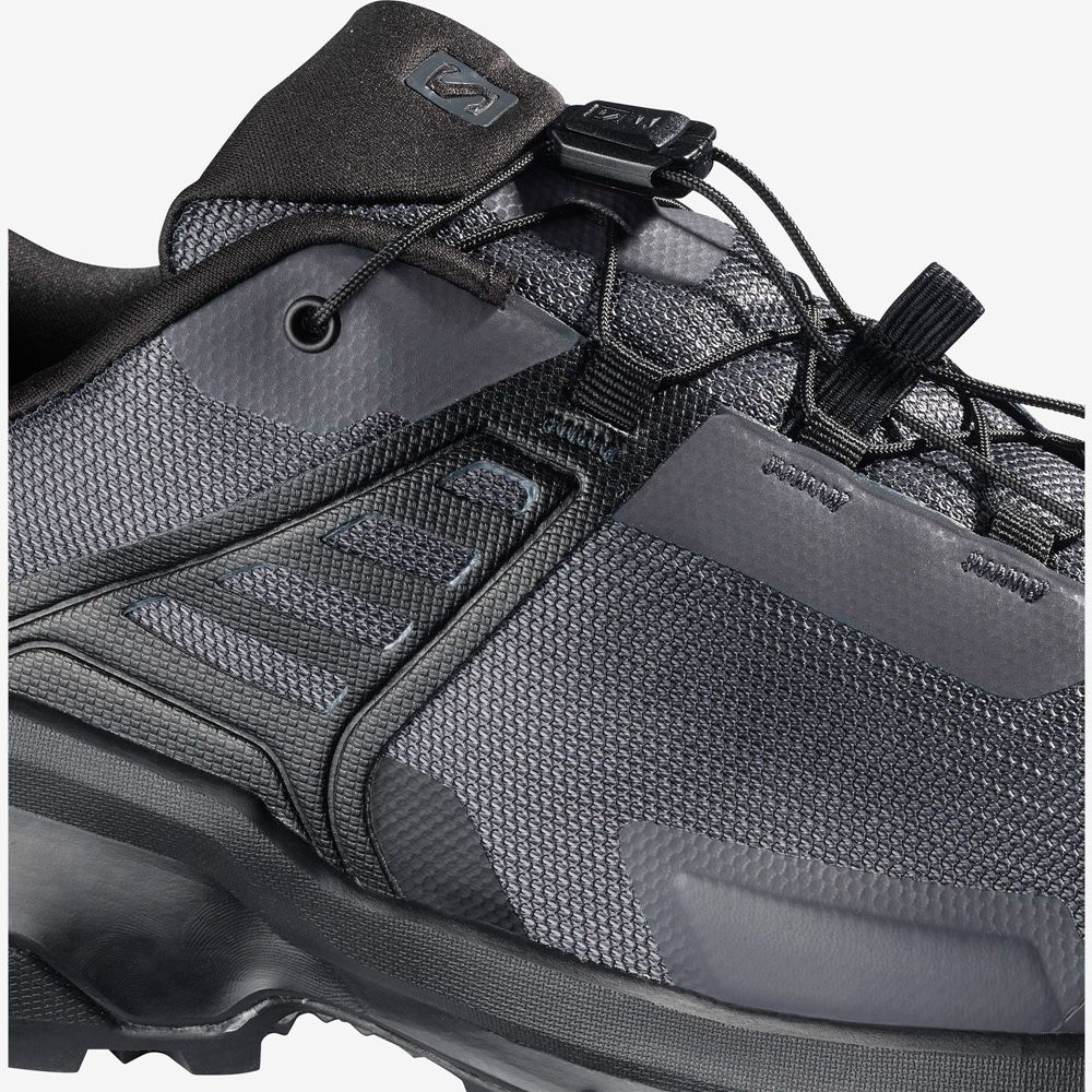 Men's Salomon X RAISE Hiking Shoes Black | WATXEP-183