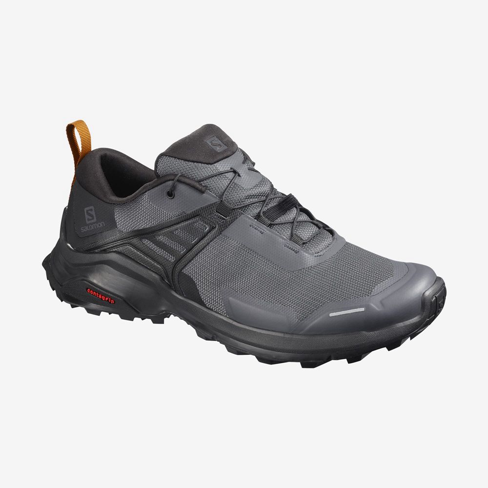 Men\'s Salomon X RAISE Hiking Shoes Black | WATXEP-183