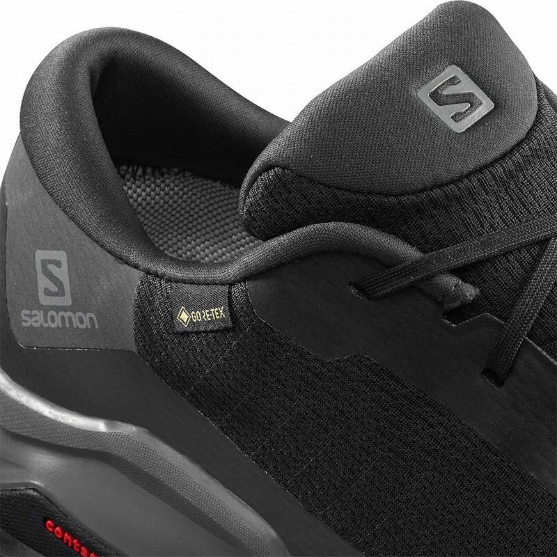 Men's Salomon X REVEAL GORE-TEX Hiking Shoes Black | BVIWAN-508