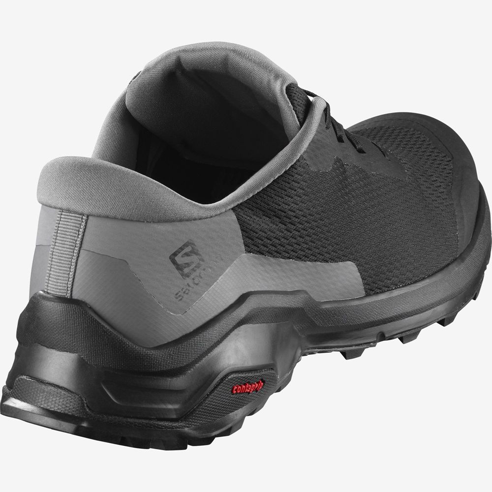 Men's Salomon X REVEAL Hiking Shoes Black | SAPLXB-759