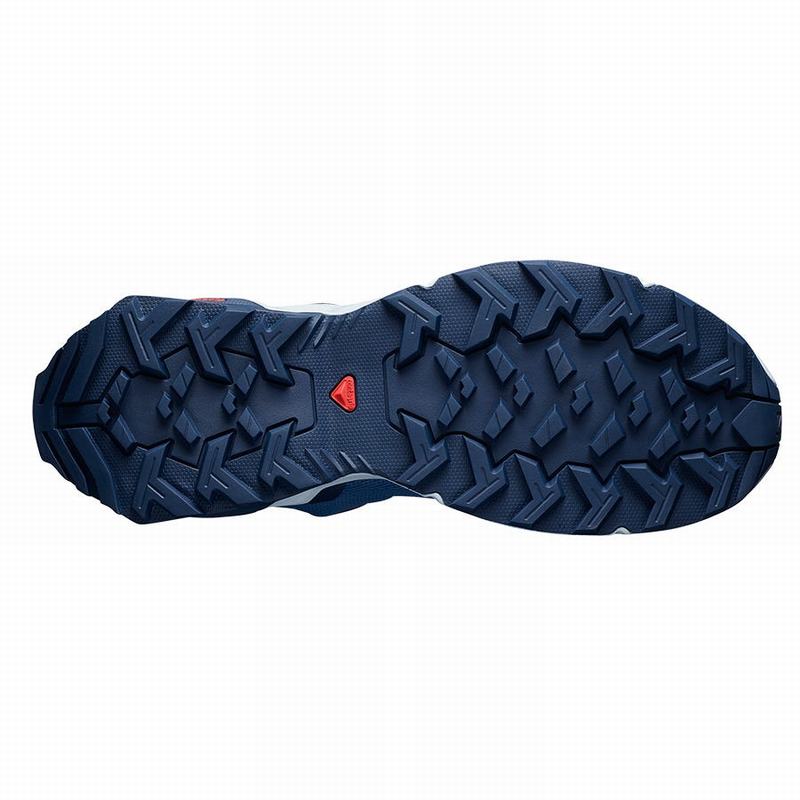 Men's Salomon X REVEAL Hiking Shoes Navy / Navy | FPVHJS-608