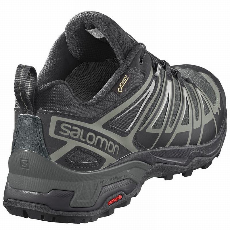 Men's Salomon X ULTRA 3 GORE-TEX Hiking Shoes Grey | RJYKFC-481