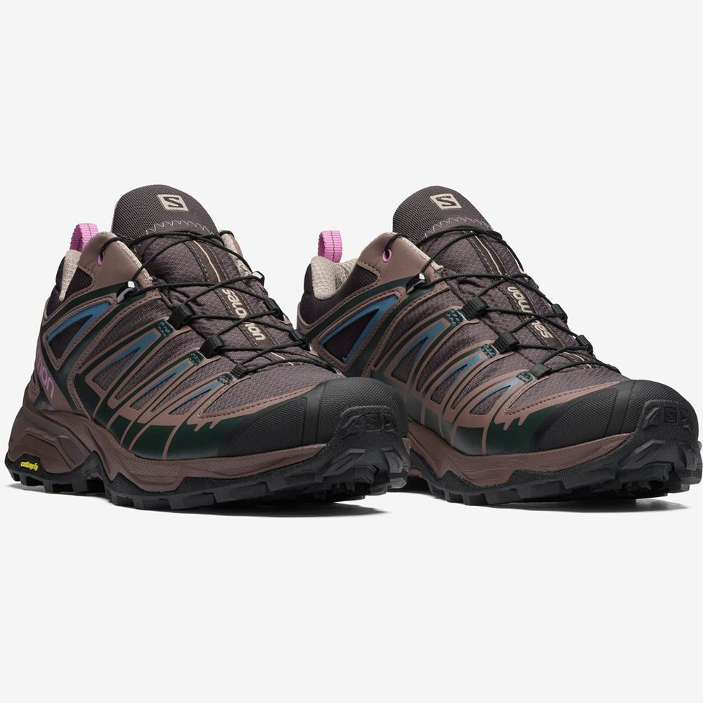 Men's Salomon X ULTRA 3 GTX FOR BETTER Hiking Shoes Orchid | ANSBWU-967
