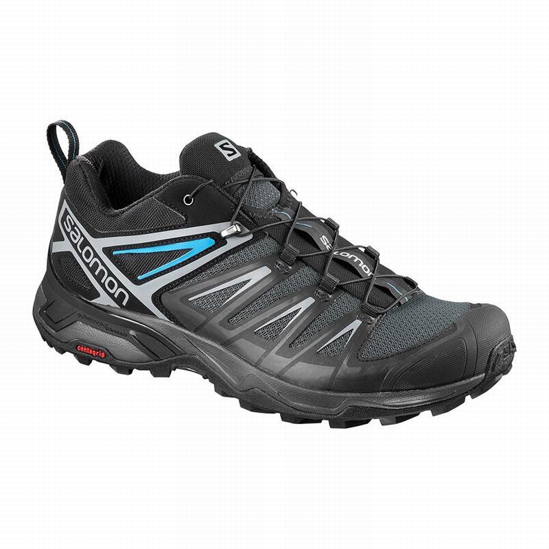 Men\'s Salomon X ULTRA 3 Hiking Shoes Black | FIYSQB-390