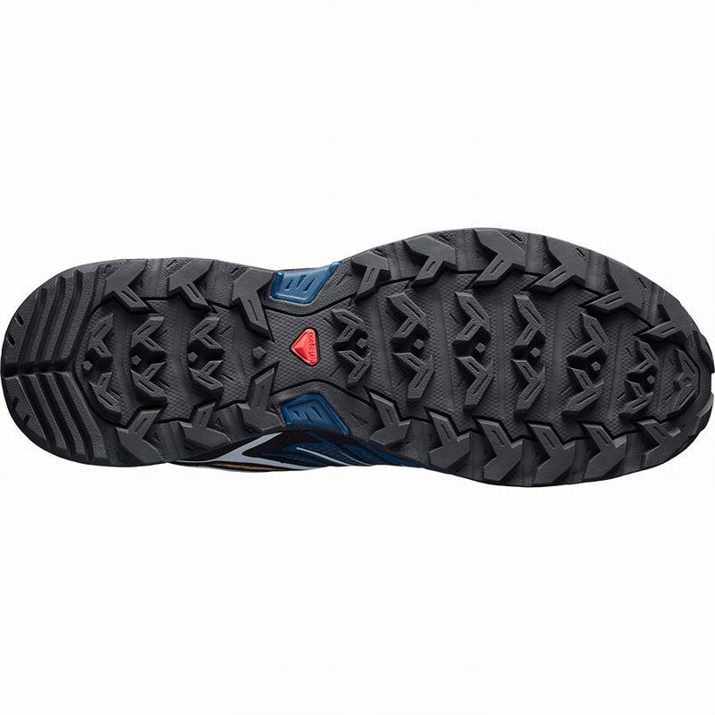 Men's Salomon X ULTRA 3 Hiking Shoes Navy / Black | GDFVYP-430