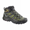 Men's Salomon X ULTRA 3 MID GORE-TEX Hiking Boots Grey / Black | QJBAZM-539