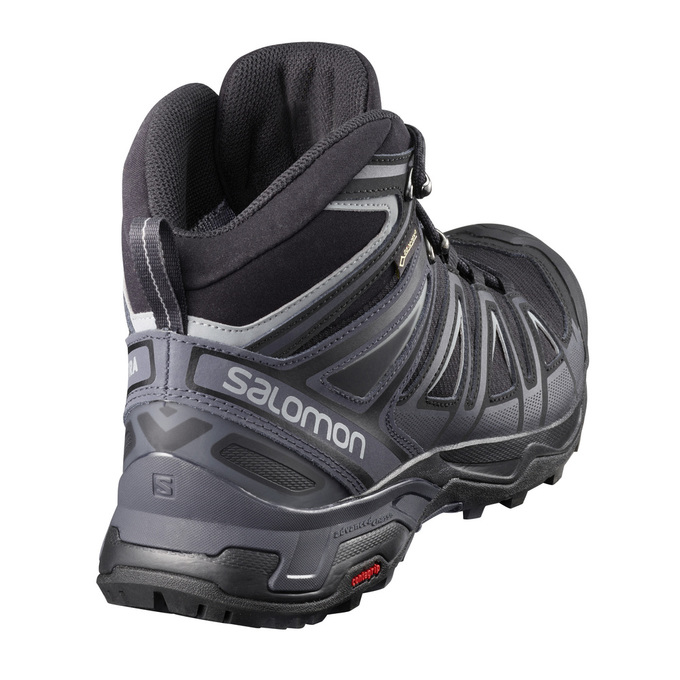 Men's Salomon X ULTRA 3 MID GTX Hiking Shoes Black | HPZESM-956