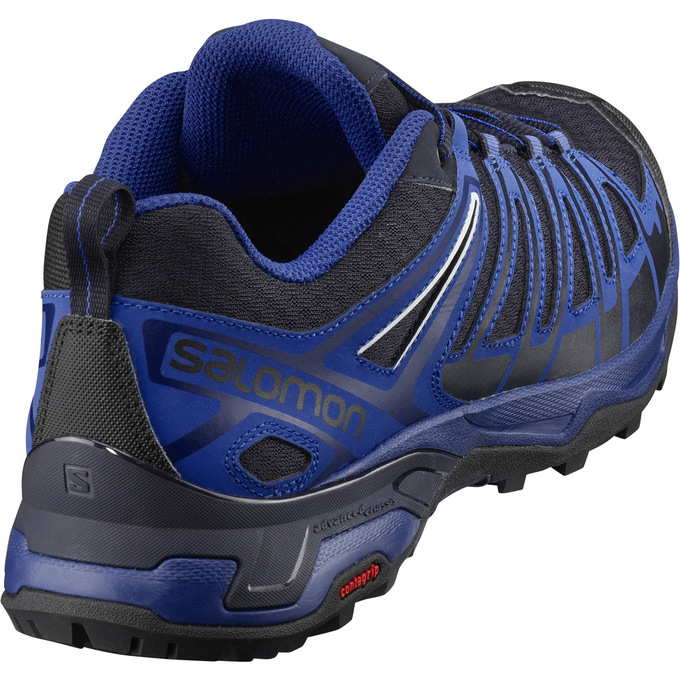 Men's Salomon X ULTRA 3 PRIME Hiking Shoes Silver / Black | WGBRZQ-268