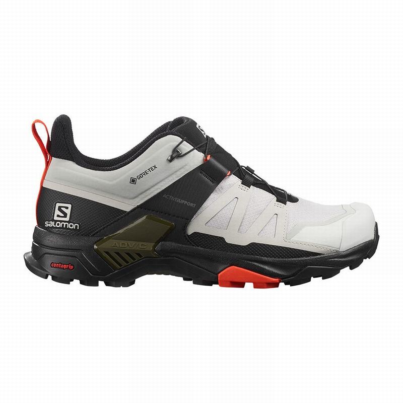 Men\'s Salomon X ULTRA 4 GORE-TEX Hiking Shoes Grey / Black | AJGVBD-978