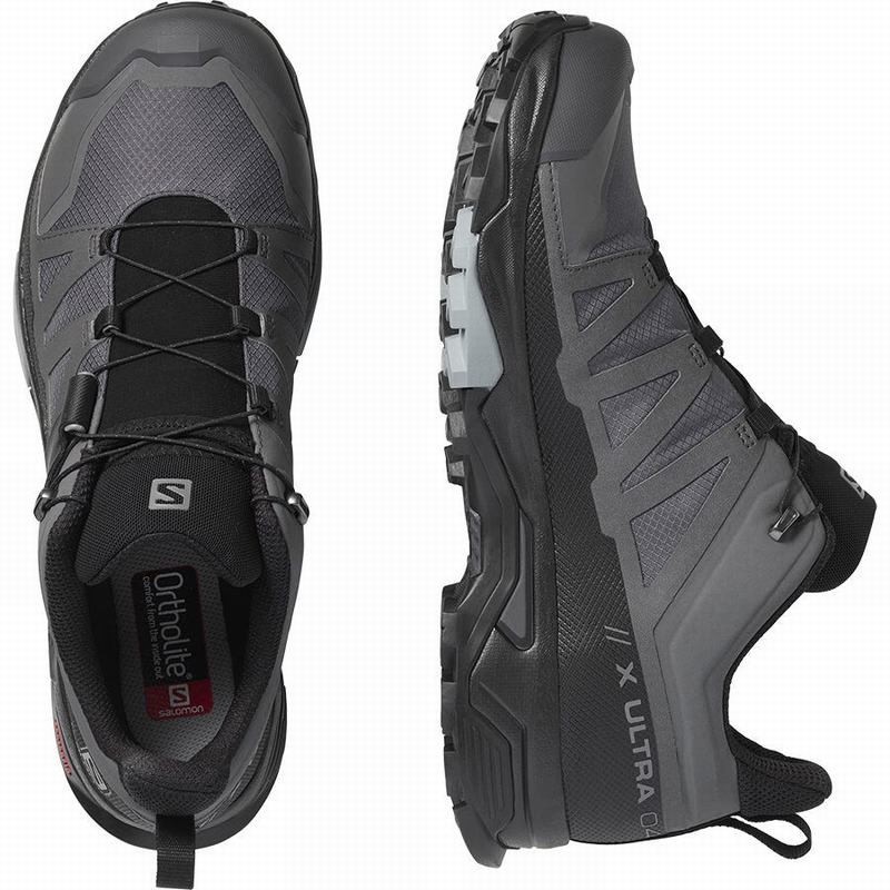 Men's Salomon X ULTRA 4 GORE-TEX Hiking Shoes Black | EUQNKF-256