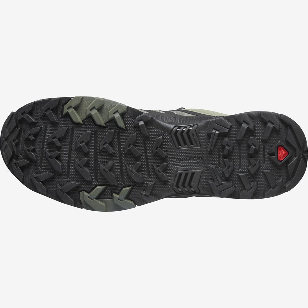 Men's Salomon X ULTRA 4 GORE-TEX Hiking Shoes Green | UKWANV-941