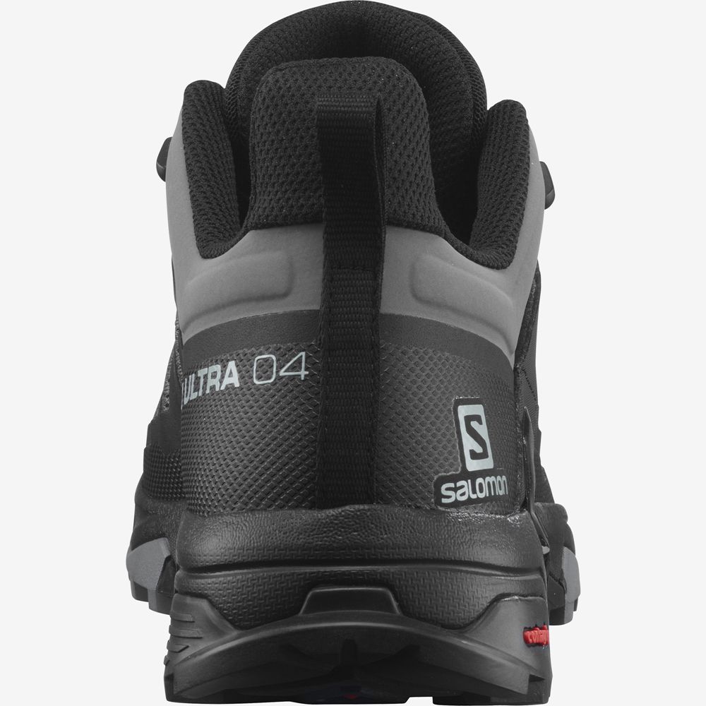 Men's Salomon X ULTRA 4 Hiking Shoes Black | FZJAUR-184