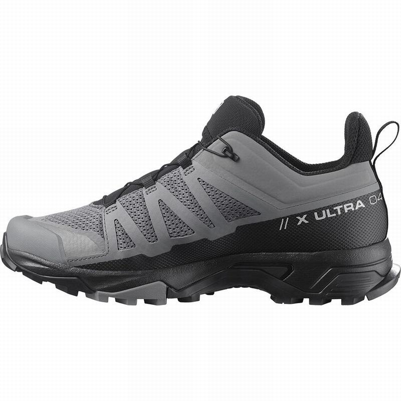 Men's Salomon X ULTRA 4 Hiking Shoes Black | ZRQOHC-804