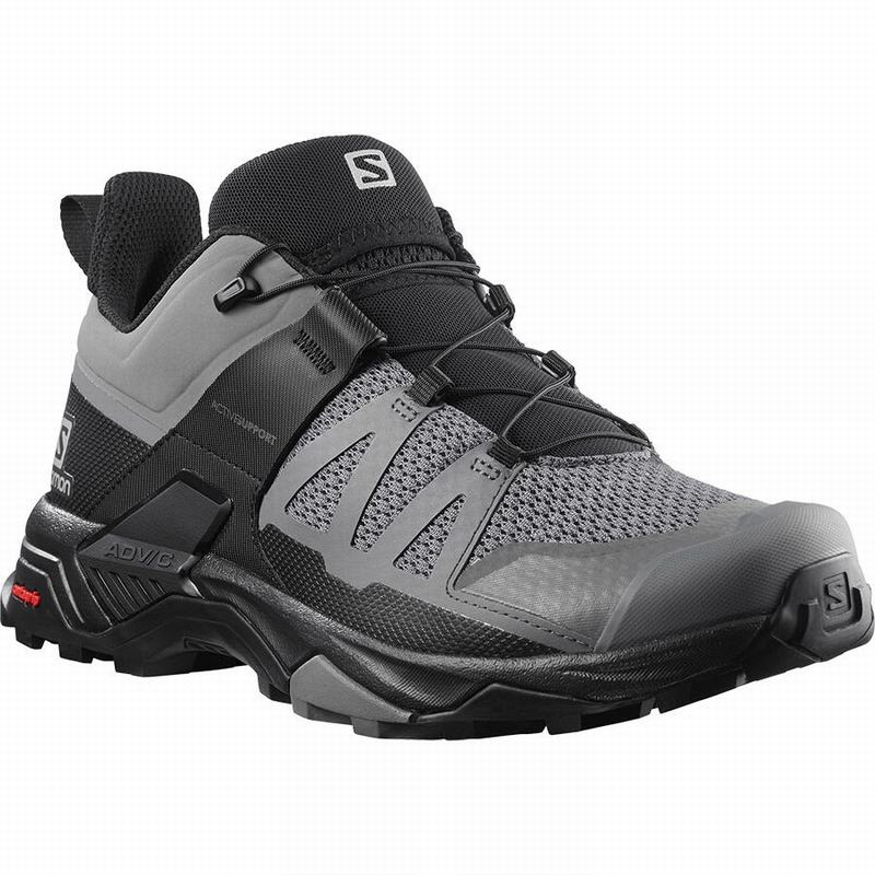 Men's Salomon X ULTRA 4 Hiking Shoes Black | ZRQOHC-804