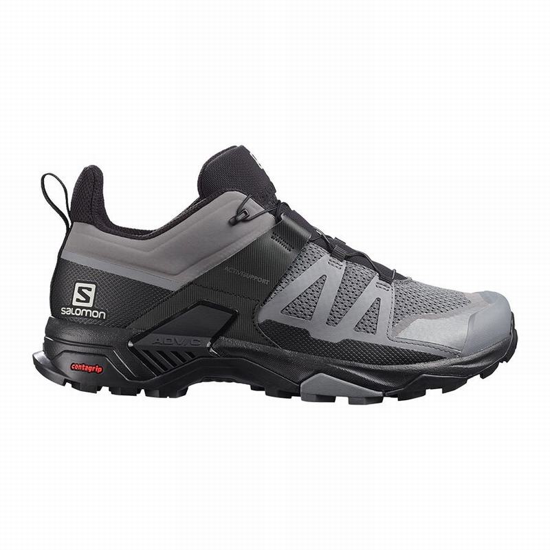 Men\'s Salomon X ULTRA 4 Hiking Shoes Black | ZRQOHC-804