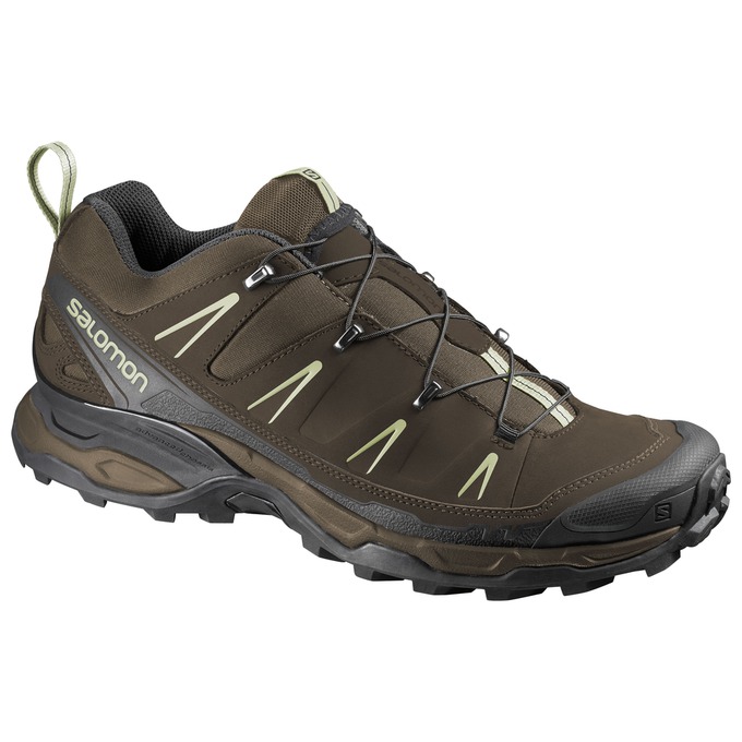 Men\'s Salomon X ULTRA LTR Hiking Shoes Chocolate / Black | DVZEXM-914