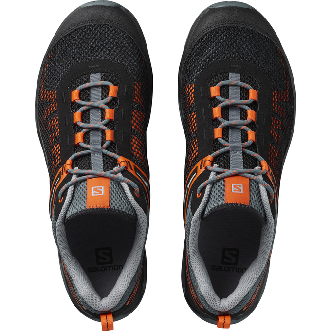 Men's Salomon X ULTRA MEHARI Running Shoes Black Orange | BAOUMF-604