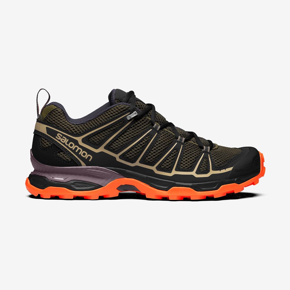 Men\'s Salomon X-ULTRA Sneakers Olive | GPZAIT-613