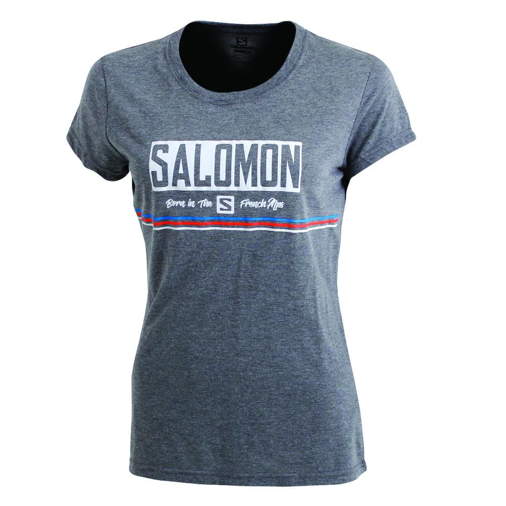 Women\'s Salomon 1947 SS W T Shirts Black | RBPIDH-746