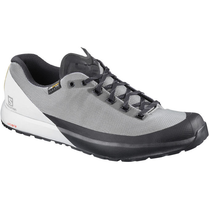 Women\'s Salomon ACRO Running Shoes White / Grey / Black | KIWXDP-930