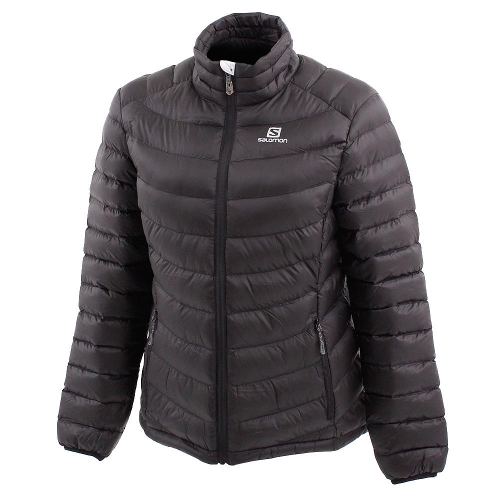 Women\'s Salomon AGENTA JKT W Jackets Black | XMKPQF-523