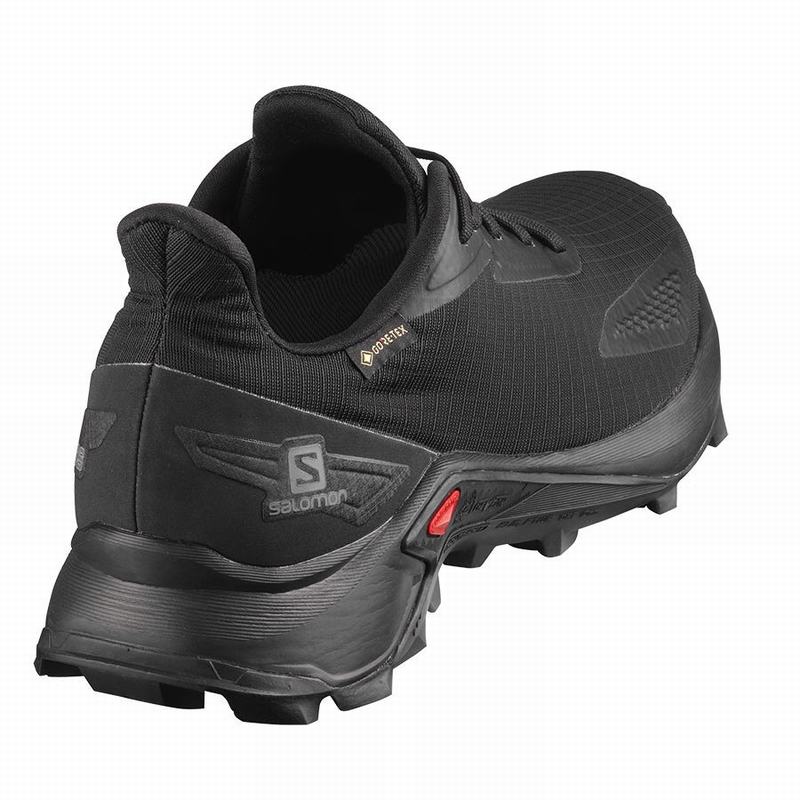 Women's Salomon ALPHACROSS BLAST GTX W Trail Running Shoes Black | 2708KVYOA