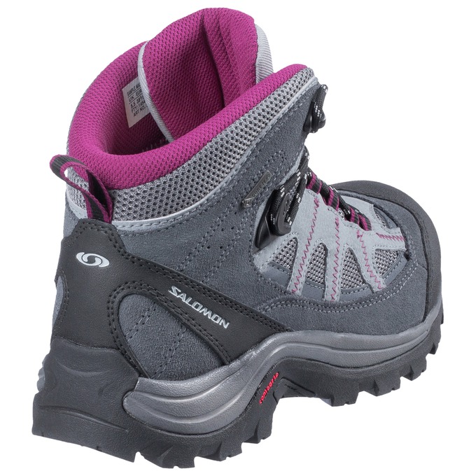 Women's Salomon AUTHENTIC LTR GTX W Hiking Boots Silver / Purple | RLXTSF-156