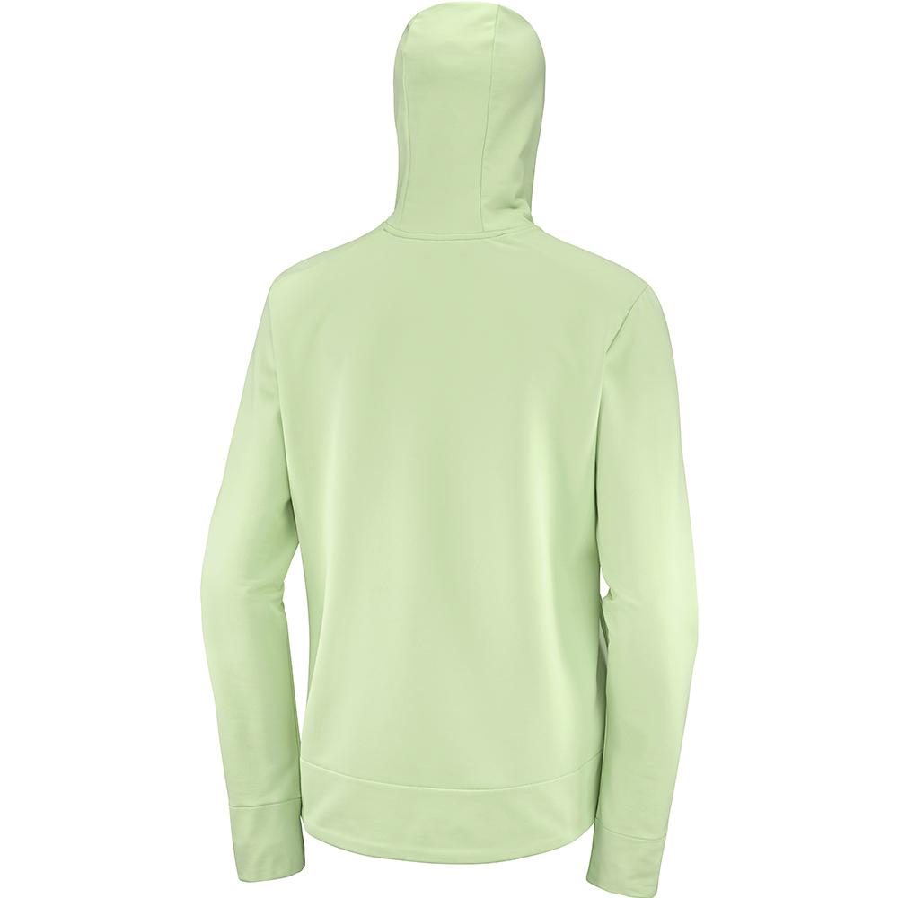 Women's Salomon COMET MID W Hoodie Lightgreen | VJEUQR-269