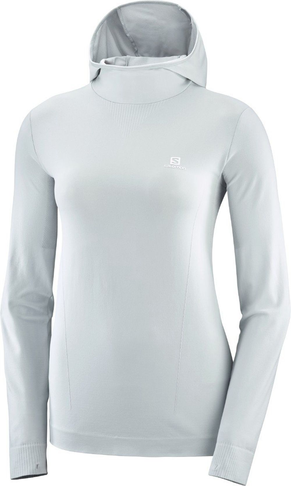 Women's Salomon COMET SEAMLESS HOODIE Midlayers Azure | BALTJO-845