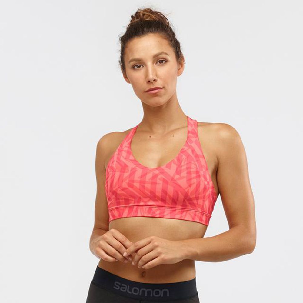 Women's Salomon COMET Sport Bra Black | UKNICR-465