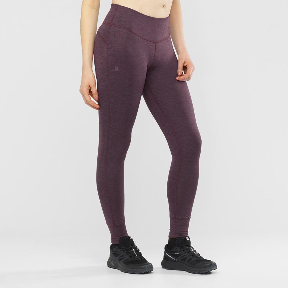 Women's Salomon COMET TECH LEG W Tights Purple | IDTXOL-913