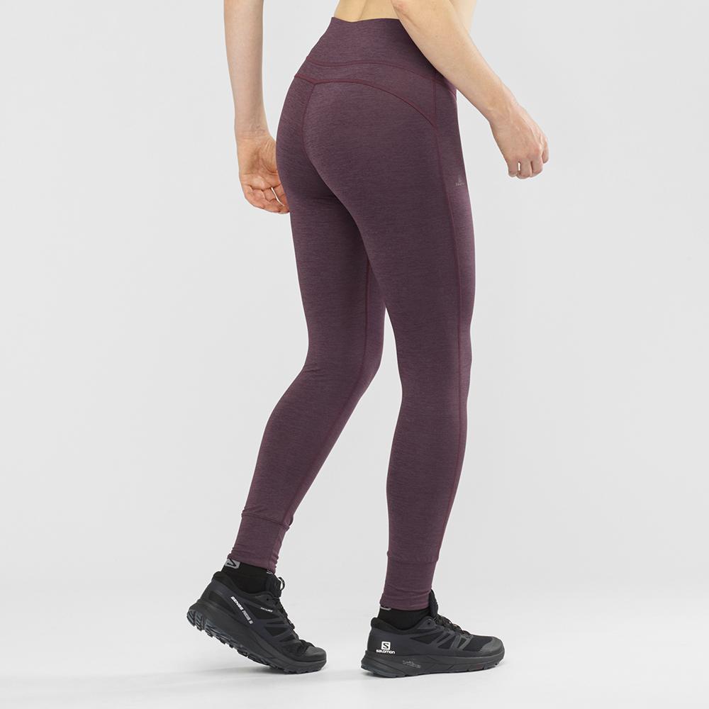 Women's Salomon COMET TECH LEG W Tights Purple | IDTXOL-913